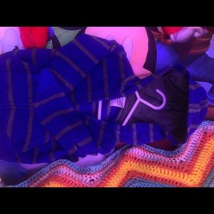 2T blue jacket with grey stripes